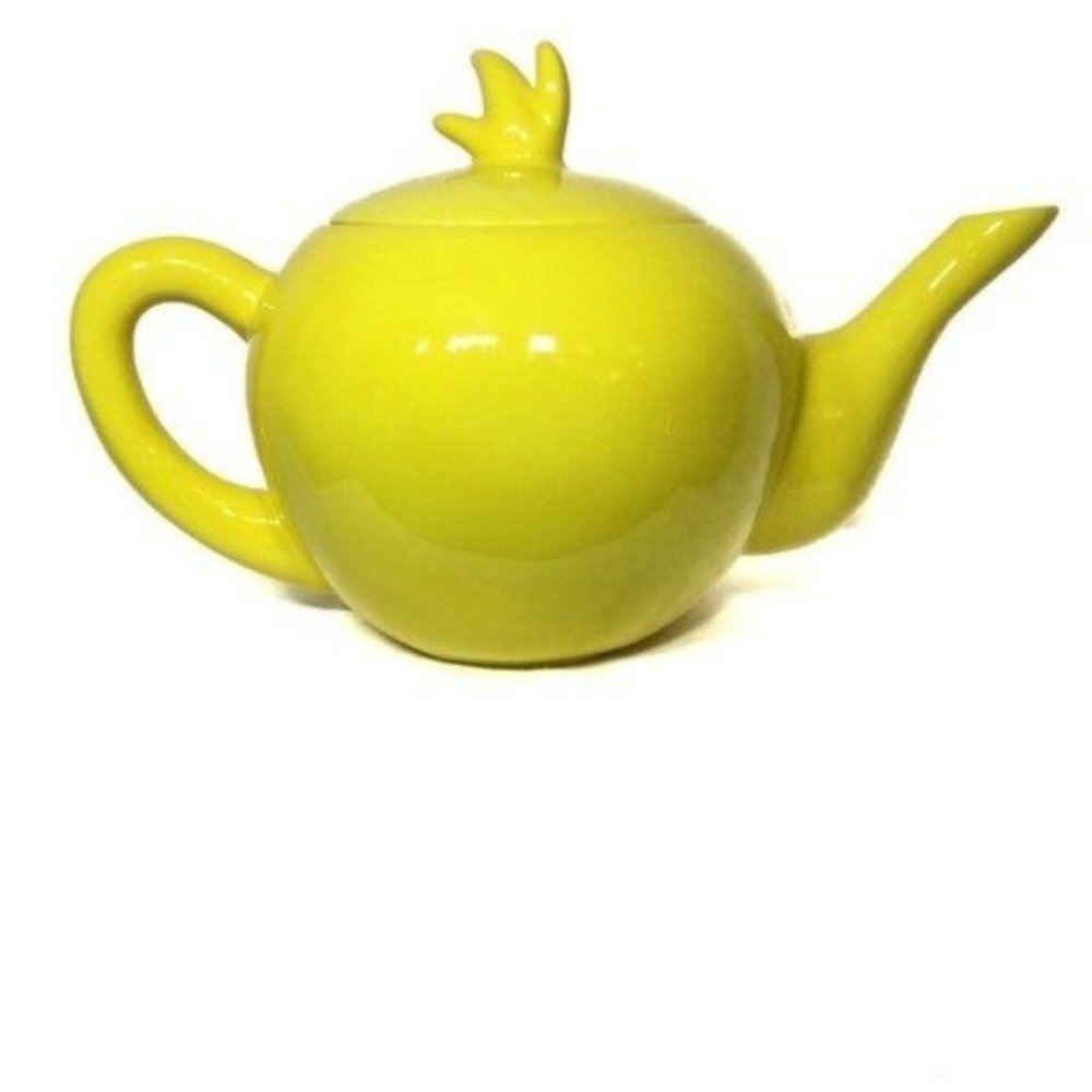 Yellow TWEETY BIRD 1997 TEA POT WARNER BROTHERS VINTAGE With Lid and Box 6"Tall - Picture 3 of 8